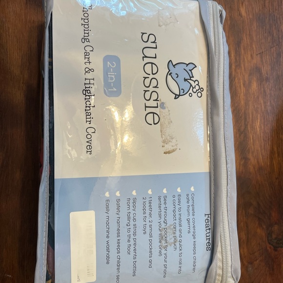 Dinosaur Print Shopping Cart/Highchair Cover - Picture 2 of 5